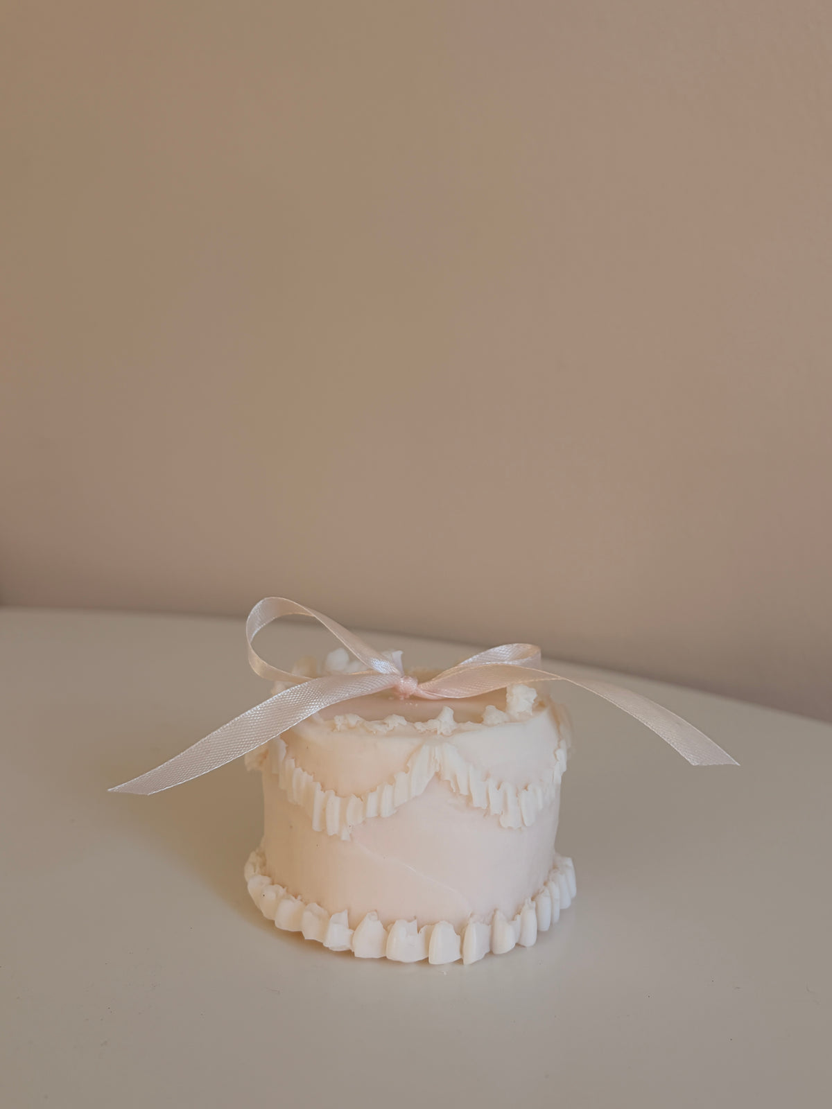 Birthday cake - candle made of rapeseed wax