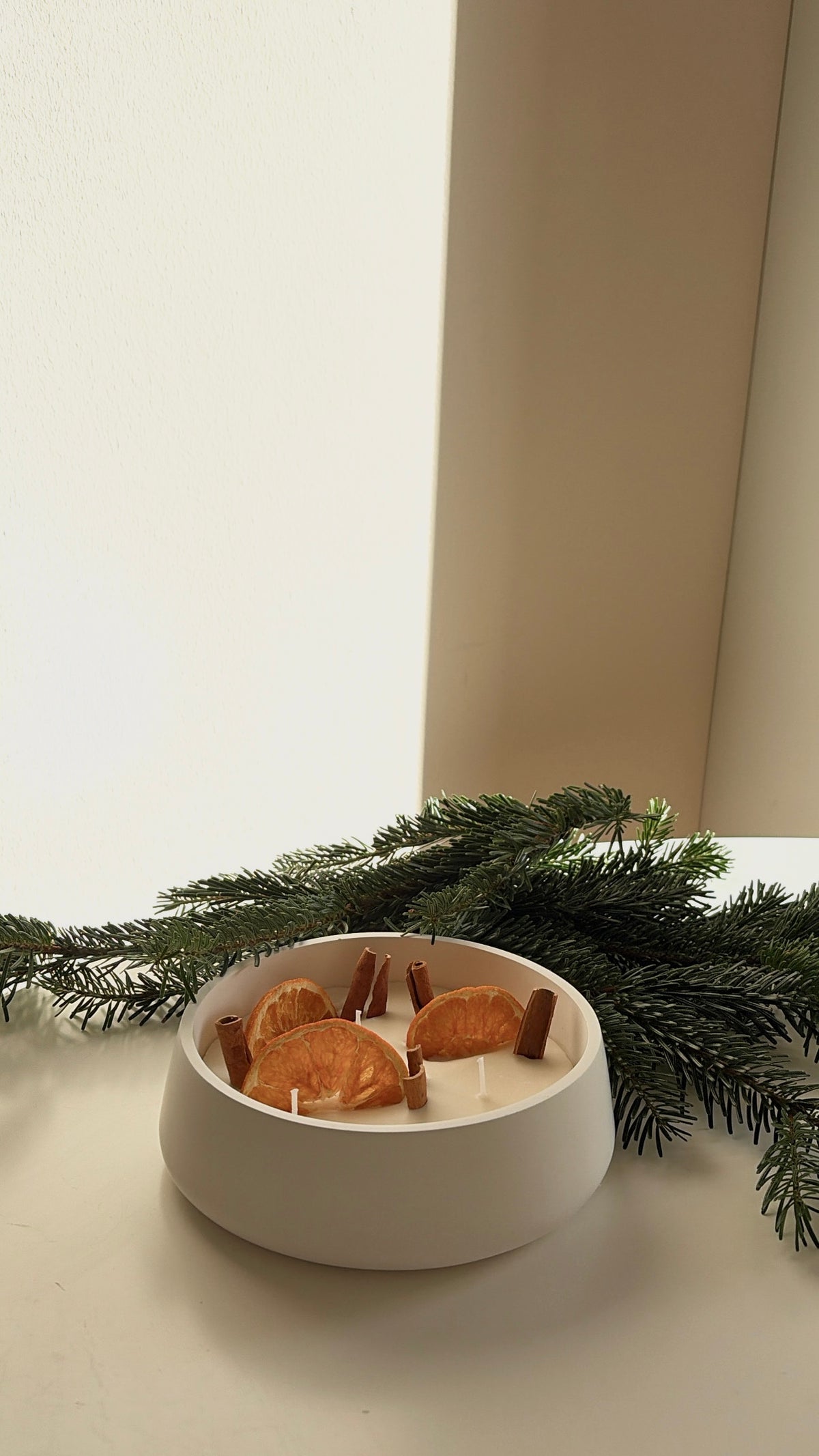 Golden Orange Duftkerzenschale - Kerze aus Rapswachs vegan