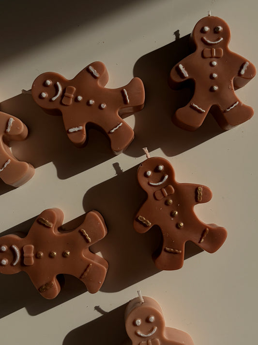 Lebkuchenmann - Kerze aus Rapswachs