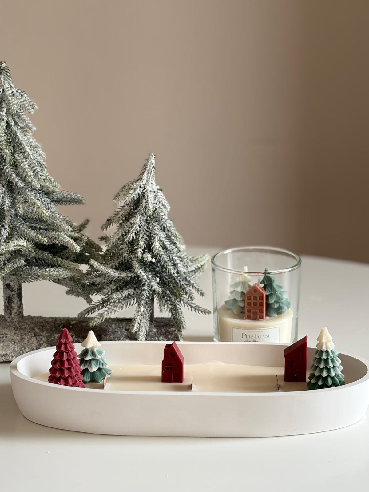 Winter Paradise - Duftkerze Schale aus Ralswschs