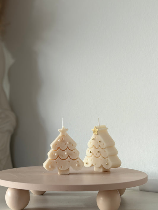 Christmas Tree S- Weihnachtsbaum Kerze aus Rapswachs