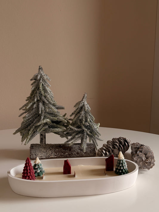 Winter Paradise - Duftkerze Schale aus Ralswschs