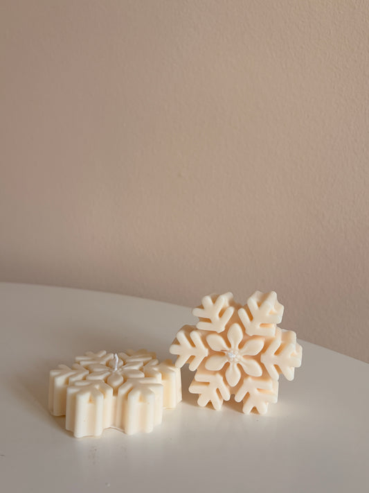 Snowflake Candle - Schneeflocke Kerze aus Rapswachs