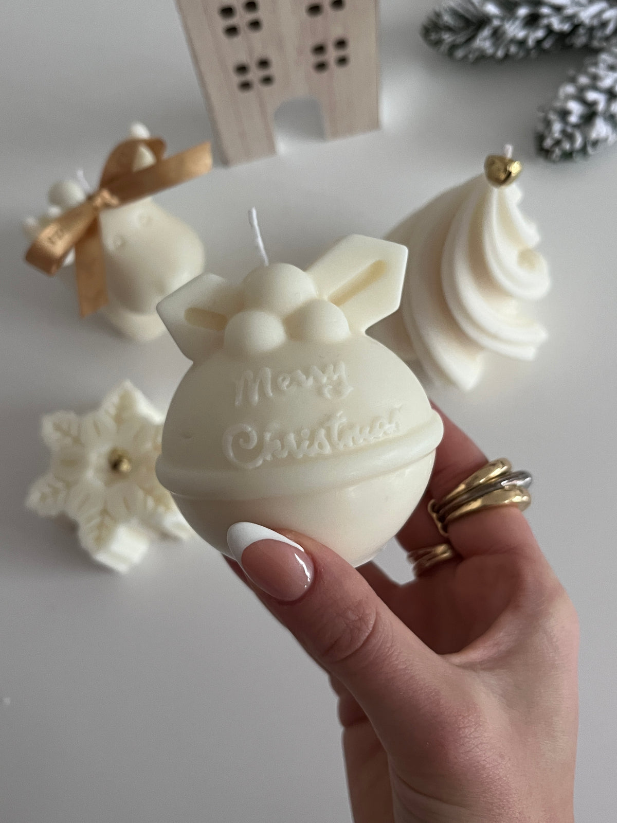 Chuby Christmas Collection - Kerze aus Rapswachs