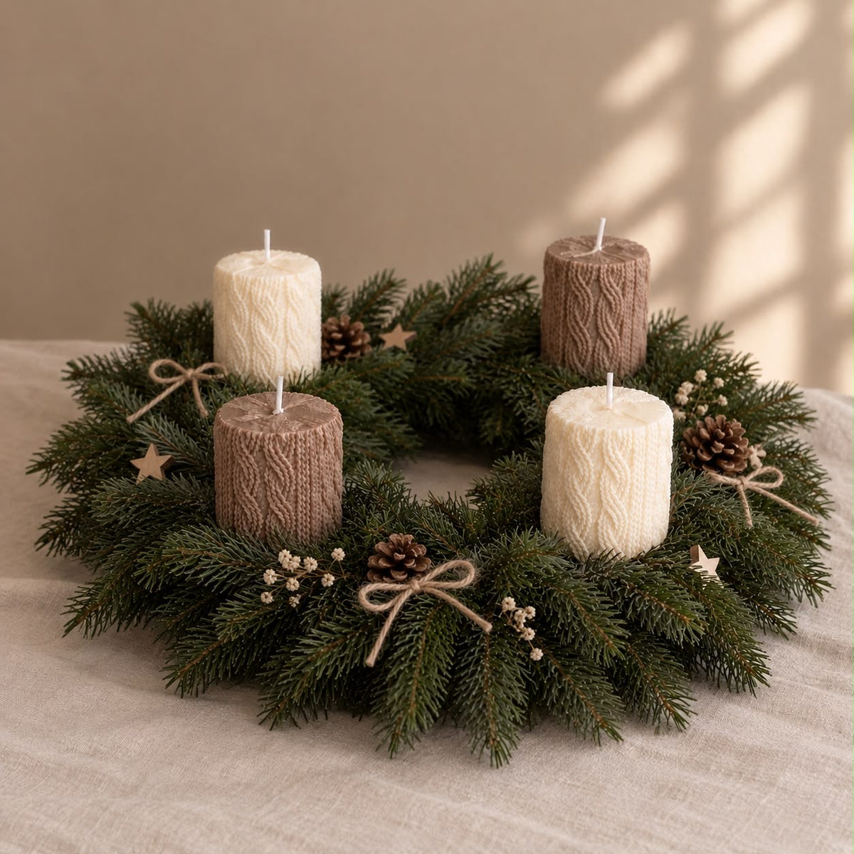 Cotton Candle - Kerze aus Rapswachs