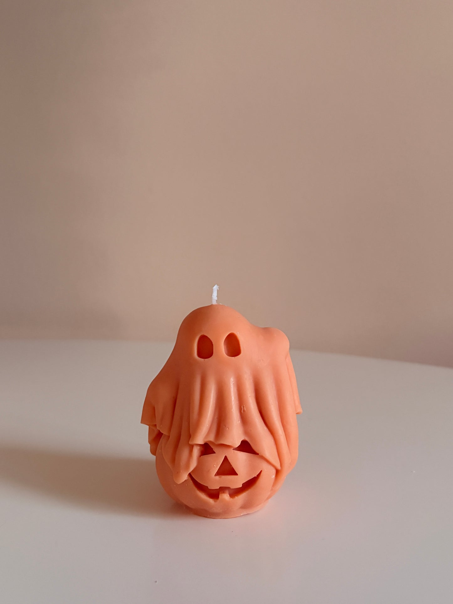 pumpkin boo - Halloween Kerze aus Rapswachs
