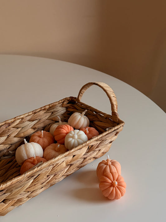 little pumpkin - Kerze aus Rapswachs vegan