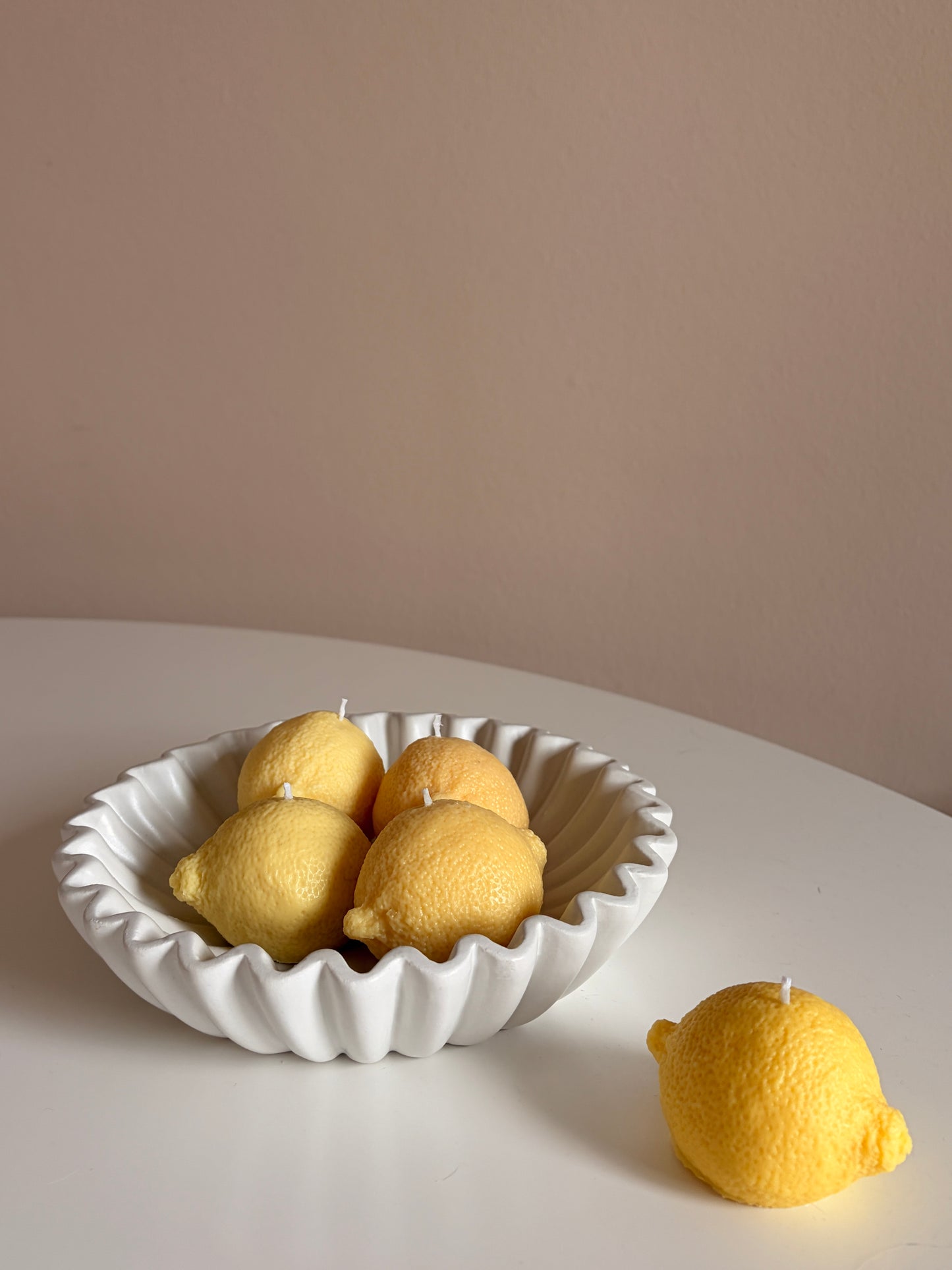 Citrus - Kerze aus Rapswachs